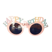 Happy Birthday Gözlük Pembe thumbnail 1