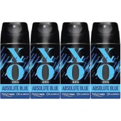 XO Deodorant 150ML Men-Erkek Absolute Blue (4 Lü Set) thumbnail 1