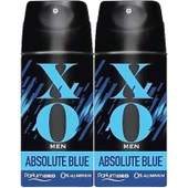 XO Deodorant 150ML Men-Erkek Absolute Blue (2 Li Set) thumbnail 1