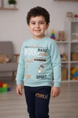 Work Baskılı Erkek Çocuk Eşofman MNK3112 thumbnail 10