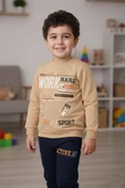 Work Baskılı Erkek Çocuk Eşofman MNK3112 thumbnail 12