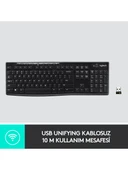 LOGİTECH K270 KABLOSUZ TÜRKÇE KLAVYE - SİYAH thumbnail 4