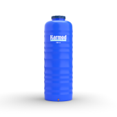 500 Litre Polietilen Dikey Su Deposu - Mavi (Boru Model) thumbnail 1