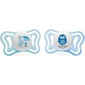 Chicco Soother Physio Light Boy Silikon Emzik 2-6 Ay 2li thumbnail 1