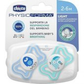 Chicco Soother Physio Light Boy Silikon Emzik 2-6 Ay 2li thumbnail 2