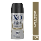XO Deodorant 150ML Men-Erkek Clear & Protect (2 Li Set) thumbnail 3