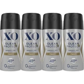 XO Deodorant 150ML Men-Erkek Clear & Protect (4 Lü Set) thumbnail 1