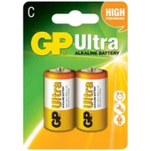 GP 14AU Ultra Alkalin Orta C Boy 2'Li Pil thumbnail 2