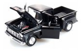 Motor Max 1955 Chevy 5100 Stepside 1:24 Diecast Model Araba Siyah thumbnail 2