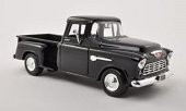 Motor Max 1955 Chevy 5100 Stepside 1:24 Diecast Model Araba Siyah thumbnail 3