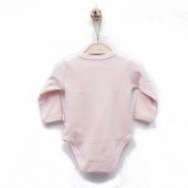KitiKate Organik Basic Kruvaze Uzun Kol Body 77268 Pembe thumbnail 2