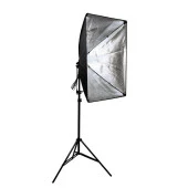Softbox 50x70 Tekli Set Sürekli LED Işık Tek Duylu thumbnail 3