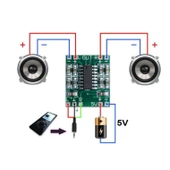 PAM8403 2X3W Stereo Ses Amfilikatörü 5V Mini Amfi Ses Yükseltici thumbnail 2