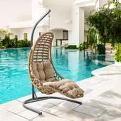 Capri Swing Bodrum Tekli Rattan Bahçe Salıncağı | Balkon Salıncağı thumbnail 7