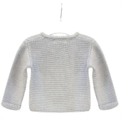 Andywawa Ac24333 Basic Bebe Ceket Grey Melange thumbnail 2