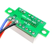 0.28" DC 0-100v Mini Dijital Voltmetre - 3 Kablolu thumbnail 3
