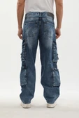 Erkek Kargo Cepli Jean Pantolon thumbnail 9
