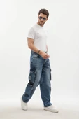 Erkek Kargo Cepli Jean Pantolon thumbnail 6