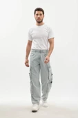 Erkek Kargo Cepli Jean Pantolon thumbnail 4