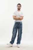Erkek Kargo Cepli Jean Pantolon thumbnail 2