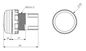 EMAS SİNYAL LAMBASI SARI 22MM 220V KORUMALI thumbnail 3