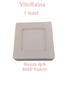 VİTO SIVA Ü. KARE 6W LED PANEL SPOT BEYAZ 6000K thumbnail 2