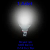 VİTO 6,5W TOP LED AMPUL BEYAZ E-14 6400K thumbnail 3