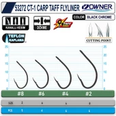 OWNER 53272 CT-1 CARP TAFF FLYLINER Sazan İğnesi thumbnail 2