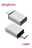Daytona Dr01 Usb Flash Drıver Type-C usb (GİRİŞ : USB TYPE-C  ÇIKIŞ : USB 3.0 TYPE-A) (2ADET) thumbnail 2