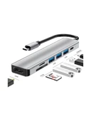 Daytona Hc-13 6'lı Usb Type-c Dockıng Statıon GİRİŞ USB TİP-C  3XUSB3.0 HDMI SD MİCRO SD thumbnail 3