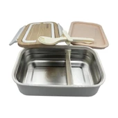 Vagonlife  Çelik Lunch Box 800 Ml WS-014 - BEYAZ thumbnail 4