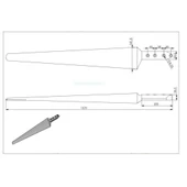 İstaBreeze 107 cm Kompozit Beyaz Kanat - 3 Adet thumbnail 3