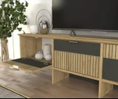 Poleth Tv Stand Safir - Antrasit - Bona thumbnail 3