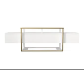 Bianco Tv Sehpası Beyaz - Gold thumbnail 7