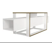 Bianco Tv Sehpası Beyaz - Gold thumbnail 6