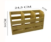 Bambu Kaşıklık 3 Bölmeli Organizer thumbnail 2