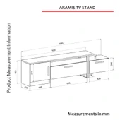 Aramis Tv Sehpası Beyaz - Gold thumbnail 8