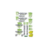 Monster Motosiklet Sticker (Etiket) Set thumbnail 1