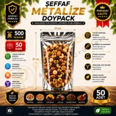 Şeffaf Metalize Doypack 16x27x8 cm (50 Adet) thumbnail 1