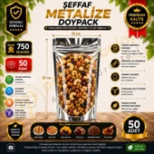 Şeffaf Metalize Doypack 18x29x10 cm (50 Adet) thumbnail 1