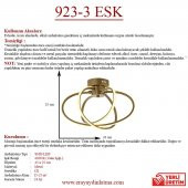 Eray Aydınlatma 923-3 3lü Eskitme Led Avize thumbnail 3