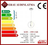 Eray Aydınlatma 1909-1 Krom Tekli Led Avize thumbnail 4