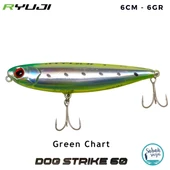 Ryuji Dog Strike 6cm 6gr Green Chart thumbnail 1