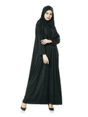 Tek Parça Namaz Elbisesi - Siyah - 5015 thumbnail 12
