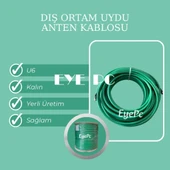 YEŞİL 20 METRE RG6U/U6  UYDU  ANTEN KABLOSU Yeşil DIŞ ORTAM thumbnail 3