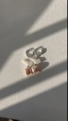 925 ayar gümüş inci küpe thumbnail 5