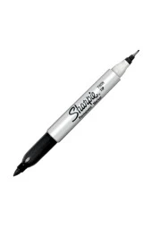 Sharpie Twin Çift Uçlu Permanent Markör Siyah (1 Kutu 12 Adet) thumbnail 1