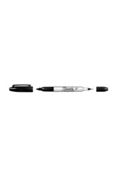 Sharpie Twin Çift Uçlu Permanent Markör Siyah (1 Kutu 12 Adet) thumbnail 2