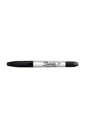 Sharpie Twin Çift Uçlu Permanent Markör Siyah (1 Kutu 12 Adet) thumbnail 3
