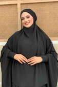 Sufleli Cilbab 6024 Siyah thumbnail 9
